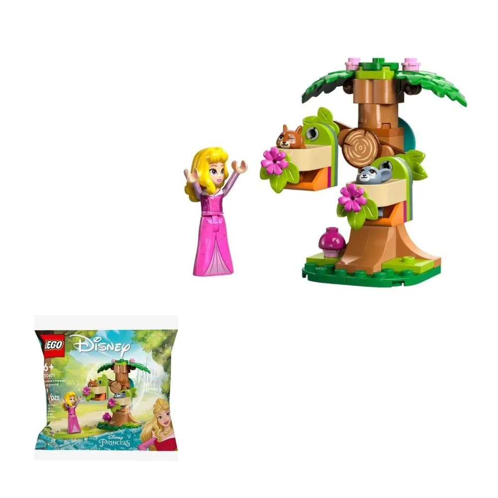 X2-Lego 30671 Disney Aurora's Forest Playground Poly Bag Set New Sealed